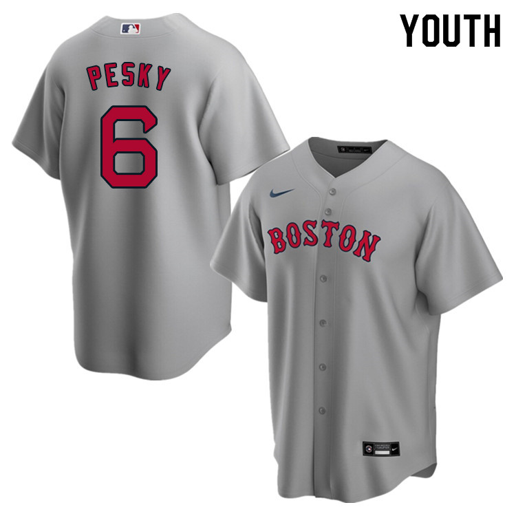 Nike Youth #6 Johnny Pesky Boston Red Sox Baseball Jerseys Sale-Gray